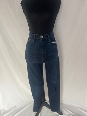 Frame Denim Dark Blue Straight Leg Jeans